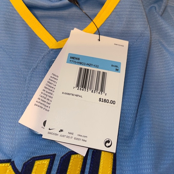 MLB Milwaukee Brewers- Brew Crew City Connect Jersey • Size Medium - Picture 2 of 10